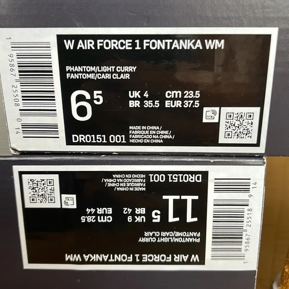 Nike Air Force 1 FONTANKA WMNS Phantom/Light Curry - Picture 16 of 16